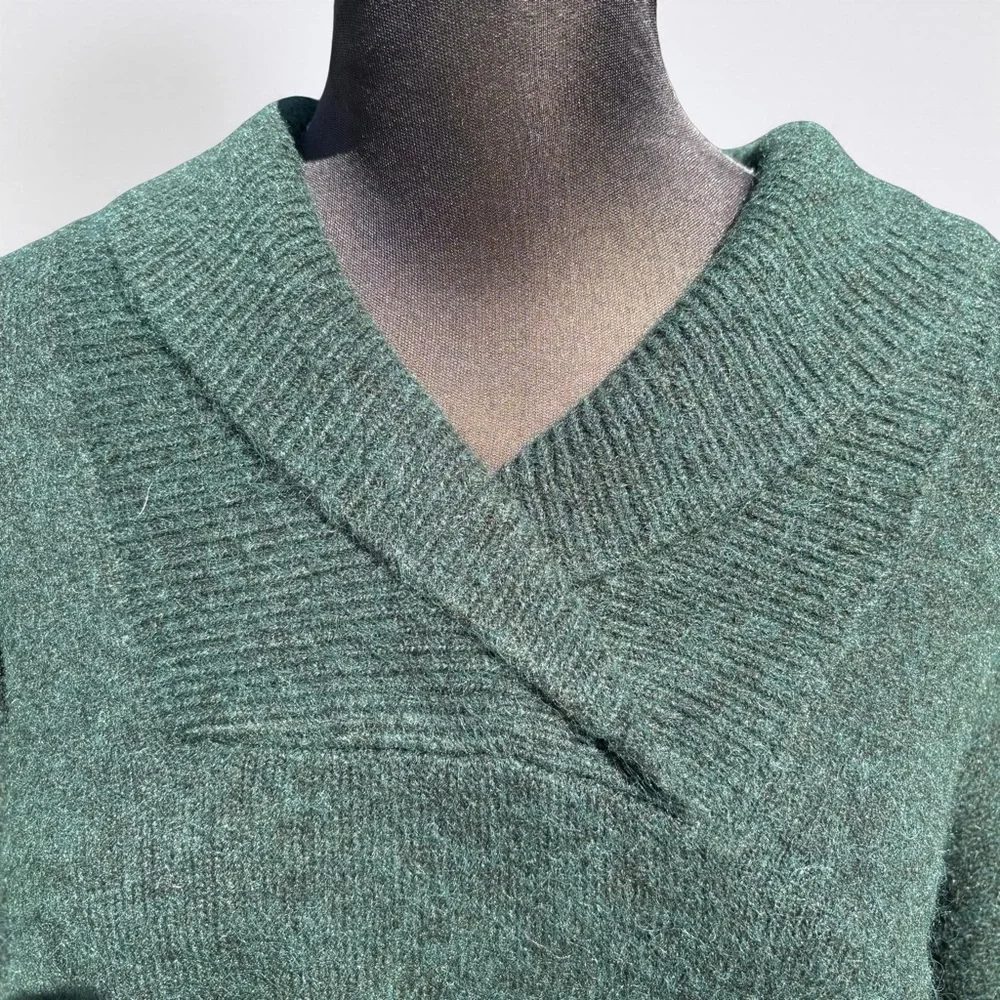 Madewell‎ Hunter Green Vinson Shawl-Collar Pullover Oversize Dolman Sweater XXL